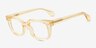 Kit Clear Champaign AcetateEyeglass Frames from EyeBuyDirect, Angle View