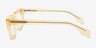 Kit Clear Champaign AcetateEyeglass Frames from EyeBuyDirect, Side View