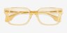 Kit Clear Champaign AcetateEyeglass Frames from EyeBuyDirect, Closed View