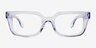 Kit Clear Blue AcétateMontures de lunettes de vue d'EyeBuyDirect, Vue de Face