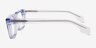 Kit Clear Blue AcétateMontures de lunettes de vue d'EyeBuyDirect, Vue de Côté
