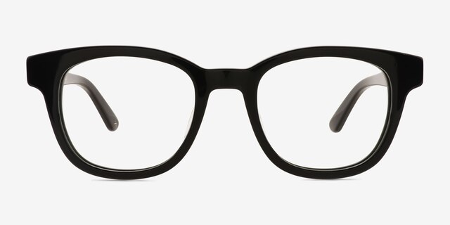 Lighthouse Black AcetateEyeglass Frames from EyeBuyDirect, Front View