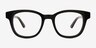 Lighthouse Black AcetateEyeglass Frames from EyeBuyDirect, Front View