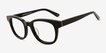 Lighthouse Black AcetateEyeglass Frames from EyeBuyDirect, Angle View