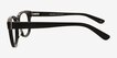 Lighthouse Black AcetateEyeglass Frames from EyeBuyDirect, Side View
