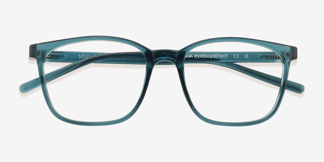 Soul Teal PlasticEyeglass Frames from EyeBuyDirect, Closed View