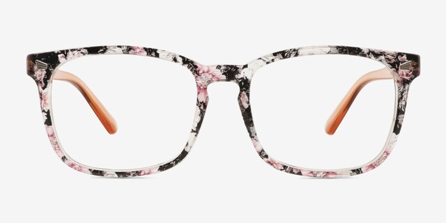 Uptown Floral PlasticEyeglass Frames from EyeBuyDirect, Front View