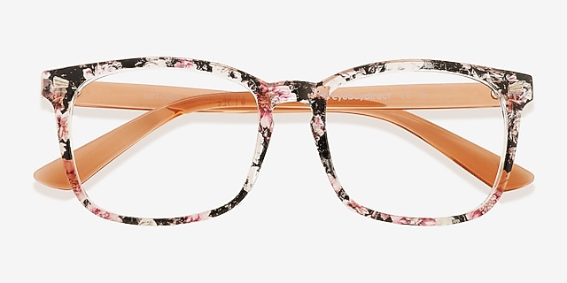 Uptown Floral PlasticEyeglass Frames from EyeBuyDirect, Closed View