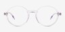 Amaranth Clear Purple Alternative MaterialsEyeglass Frames from EyeBuyDirect, Front View