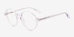 Amaranth Clear Purple Alternative MaterialsEyeglass Frames from EyeBuyDirect, Angle View