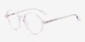 Amaranth Clear Purple Alternative MaterialsEyeglass Frames from EyeBuyDirect, Angle View