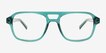 Conifer Teal Alternative MaterialsEyeglass Frames from EyeBuyDirect, Front View