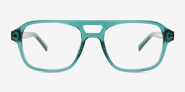 Conifer Teal Alternative MaterialsEyeglass Frames from EyeBuyDirect, Front View