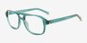Conifer Teal Matériaux biosourcésMontures de lunettes de vue d'EyeBuyDirect, Vue d'Angle