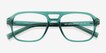 Conifer Teal Alternative MaterialsEyeglass Frames from EyeBuyDirect, Closed View