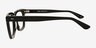 Kenna Noir Matériaux biosourcésMontures de lunettes de vue d'EyeBuyDirect, Vue de Côté