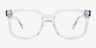 Linden Clear Blue Alternative MaterialsEyeglass Frames from EyeBuyDirect, Front View