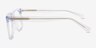 Linden Clear Blue Alternative MaterialsEyeglass Frames from EyeBuyDirect, Side View