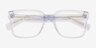 Linden Clear Blue Alternative MaterialsEyeglass Frames from EyeBuyDirect, Closed View