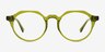 Monarda Clear Green Alternative MaterialsEyeglass Frames from EyeBuyDirect, Front View