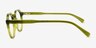 Monarda Clear Green Alternative MaterialsEyeglass Frames from EyeBuyDirect, Side View