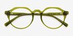 Monarda Clear Green Alternative MaterialsEyeglass Frames from EyeBuyDirect, Closed View