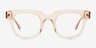 Ray Clear Peach Alternative MaterialsEyeglass Frames from EyeBuyDirect, Front View