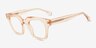 Ray Clear Peach Alternative MaterialsEyeglass Frames from EyeBuyDirect, Angle View