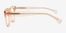 Ray Clear Peach Alternative MaterialsEyeglass Frames from EyeBuyDirect, Side View