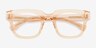 Ray Clear Peach Alternative MaterialsEyeglass Frames from EyeBuyDirect, Closed View