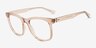 Rowen Clear Champaign Alternative MaterialsEyeglass Frames from EyeBuyDirect, Angle View