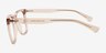 Rowen Clear Champaign Alternative MaterialsEyeglass Frames from EyeBuyDirect, Side View