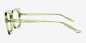 Walnut Clear Green Matériaux biosourcésMontures de lunettes de vue d'EyeBuyDirect, Vue de Côté