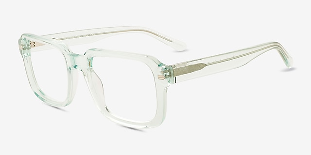 Wilder Clear Mint Alternative MaterialsEyeglass Frames from EyeBuyDirect, Angle View