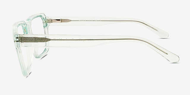 Wilder Clear Mint Alternative MaterialsEyeglass Frames from EyeBuyDirect, Side View