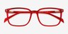 Zippity Red PlasticEyeglass Frames from EyeBuyDirect, Closed View
