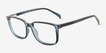 Zippity Teal PlasticEyeglass Frames from EyeBuyDirect, Angle View