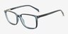 Zippity Teal PlasticEyeglass Frames from EyeBuyDirect, Angle View