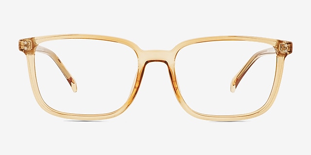 Zippity Light Yellow PlasticEyeglass Frames from EyeBuyDirect, Front View