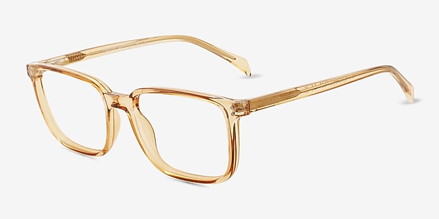 Zippity Light Yellow PlasticEyeglass Frames from EyeBuyDirect, Angle View