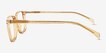 Zippity Light Yellow PlasticEyeglass Frames from EyeBuyDirect, Side View