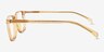 Zippity Light Yellow PlasticEyeglass Frames from EyeBuyDirect, Side View