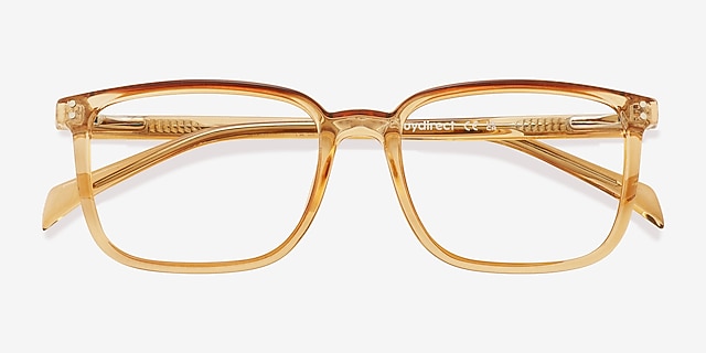 Zippity Light Yellow PlasticEyeglass Frames from EyeBuyDirect, Closed View