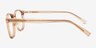 Whoosh Clear Brown PlasticEyeglass Frames from EyeBuyDirect, Side View