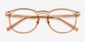 Whoosh Clear Brown PlasticEyeglass Frames from EyeBuyDirect, Closed View
