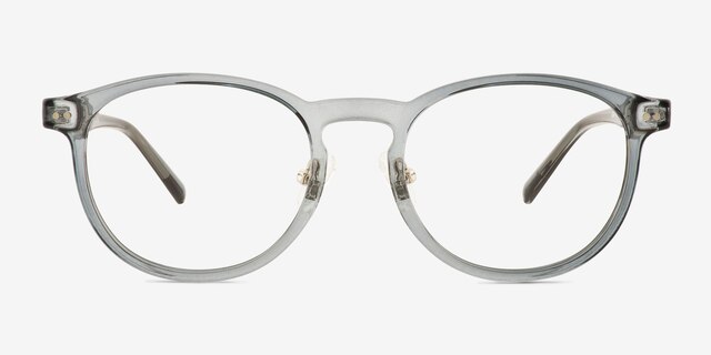Whoosh Gray Green PlasticEyeglass Frames from EyeBuyDirect, Front View