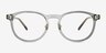 Whoosh Gray Green PlasticEyeglass Frames from EyeBuyDirect, Front View