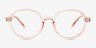 Doodle Clear Pink PlasticEyeglass Frames from EyeBuyDirect, Front View