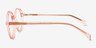 Doodle Clear Pink PlasticEyeglass Frames from EyeBuyDirect, Side View