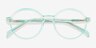Doodle Clear Blue PlasticEyeglass Frames from EyeBuyDirect, Closed View